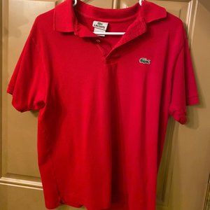 Red Lacoste Polo Shirt